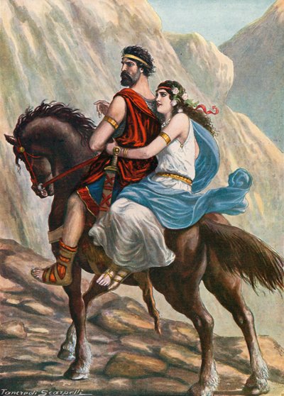 Viriato, le héros de Lusitanie, avec sa femme - Tancredi Scarpelli