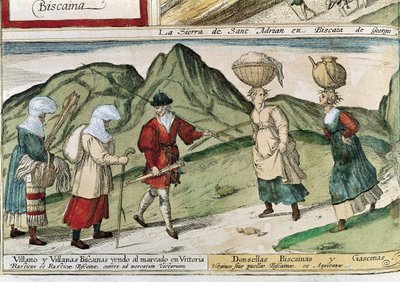Paysans basques. Gravure de Franz Hogenberg - T.and R. Annan and Sons
