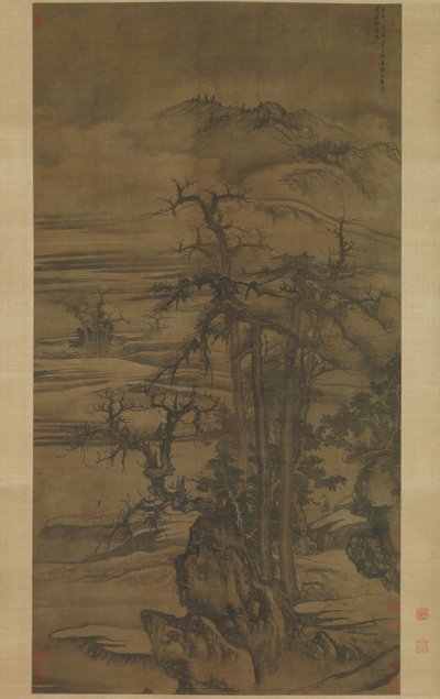 Paysage après un poème de Wang Wei, daté de 1323 - Tang Di