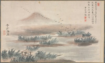 Une des huit vues des rivières Xiao et Xiang - Tani Bunch