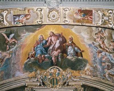Fresque dans la voûte de la Chapelle de l