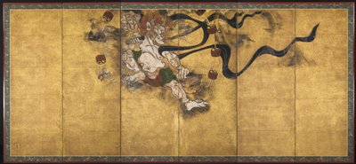 Dieu du tonnerre Raijin, milieu des années 1600 - Tawaraya Sotatsu