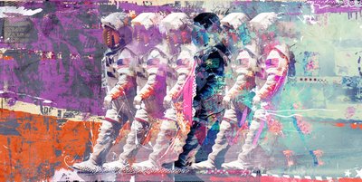 Astronaute marche lunaire, 2014 - Teis Albers