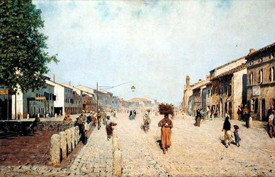 Une rue de Ravenne dans la banlieue de Porta Adriana - Telemaco Signorini