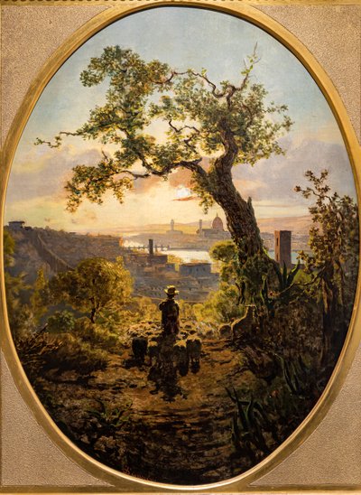 Paysage de Florence depuis la colline de St. Miniato - Telemaco Signorini