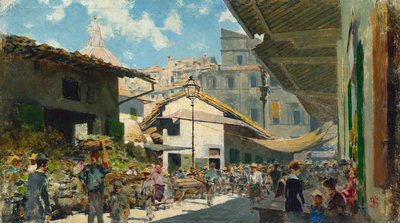 Vieux marché, c.1882-84 - Telemaco Signorini