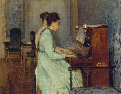 Leçon de piano, c.1868 - Telemaco Signorini