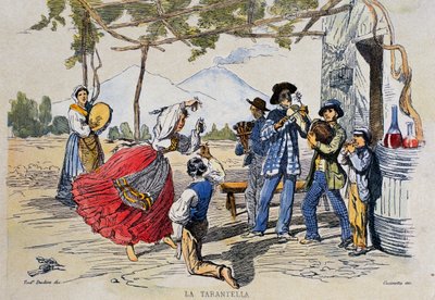 Tarantelle napolitaine, gravure d