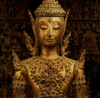 Bouddha debout en Abhaya mudra, style Rattanakosin, milieu du 19ème siècle (bronze) - Thai School