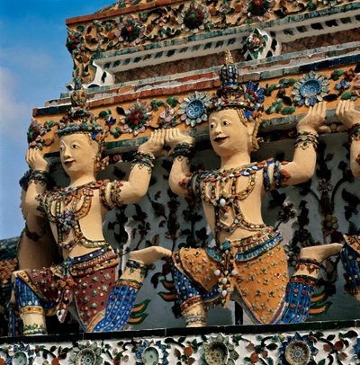 Caryatides du temple Wat Arun - Thai School