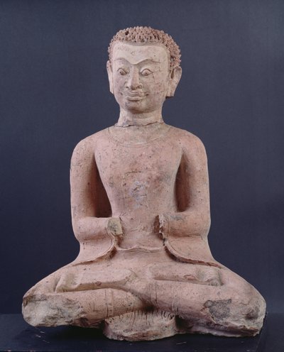 Disciple en adoration (terre cuite) - Thai School
