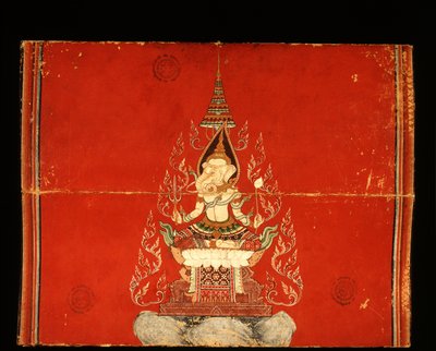 Manuscrit de Ganesh sur le dressage des éléphants - Thai School