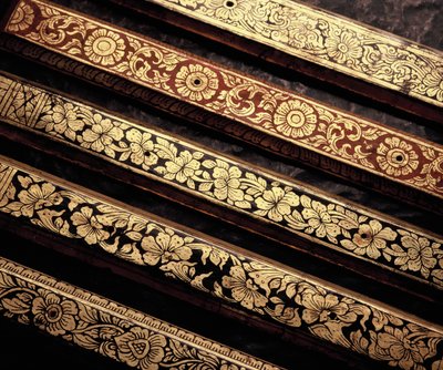 Couvertures de livres manuscrits à motifs Lai Kaam - Thai School