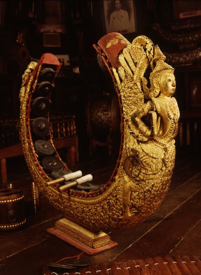 Khong Mon richement décoré (bois et métal) - Thai School