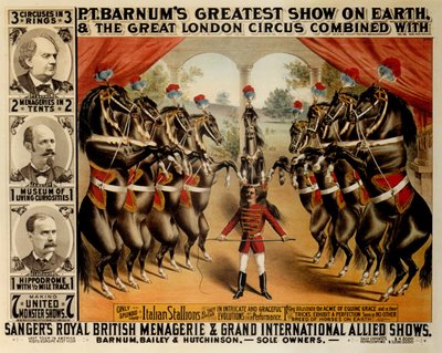 Le Plus Grand Spectacle de Barnum sur Terre, 1882 - The Strobridge Lithographing Company