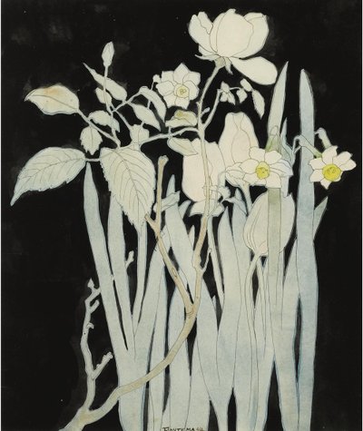 Jonquilles et roses - Theo van Hoytema