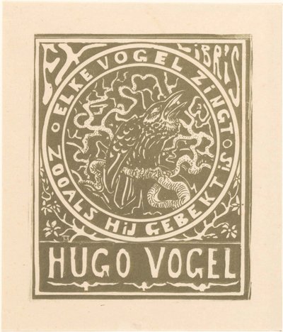 Ex libris de Hugo Vogel - Theo van Hoytema