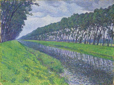 Canal en Flandre, 1894 - Théo van Rysselberghe