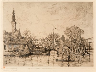 Chantier naval à Edam (Pays-Bas) - Théo van Rysselberghe