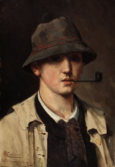 Étude pour un autoportrait - Théo van Rysselberghe