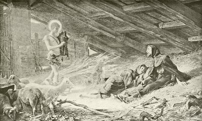 La vision de Saint François (gravure) - Theobald Chartran
