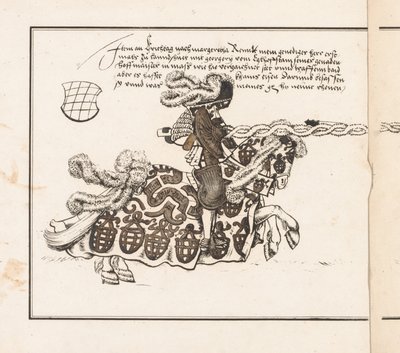 Livre sur les Tournois : Jouteur Tourné à Droite - Theobald Senefelder