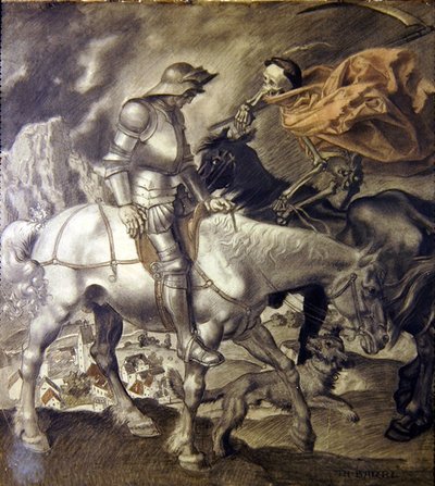 Chevalier approché par la Mort - Theodor Baierl