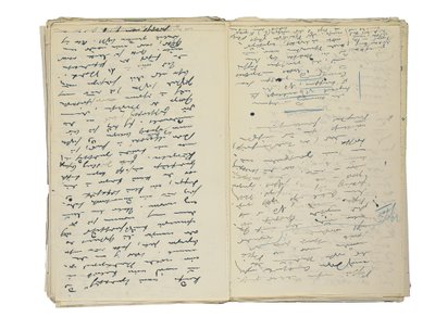 Brouillons manuscrits autographes pour des articles sur la vie et la société berlinoises, avec un fragment d