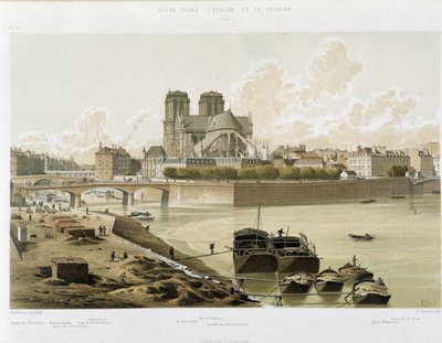 Notre Dame de Paris vue des quais de la Seine à Paris - Theodor Josef Hubert Hoffbauer