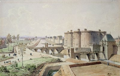 La Bastille en 1420 - Theodor Josef Hubert Hoffbauer
