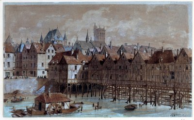 Vue du pont des Meuniers - Theodor Josef Hubert Hoffbauer
