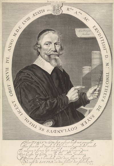 Portrait de Timotheus de Sayer - Theodor Matham