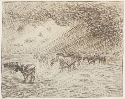 Une averse - Theodor Philipsen