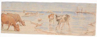 Vaches et veaux près du lieu d