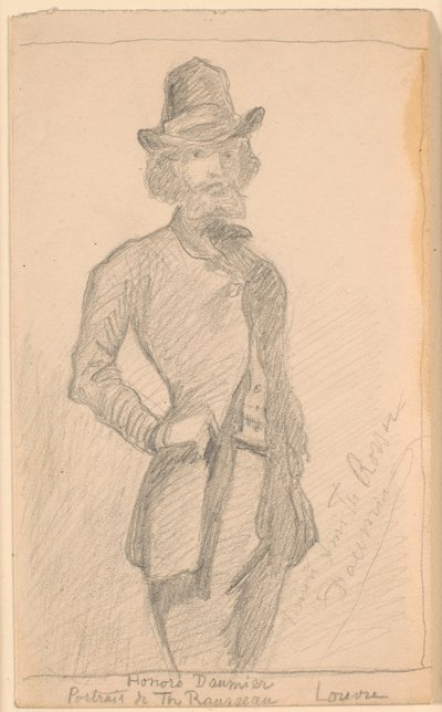 Copie de la peinture de H. Daumier de Th. Rousseau au Louvre - Theodor Philipsen