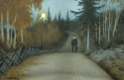 Sur le chemin du retour - Theodor Kittelsen