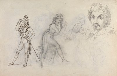 Feuille de croquis - Theodor von Holst