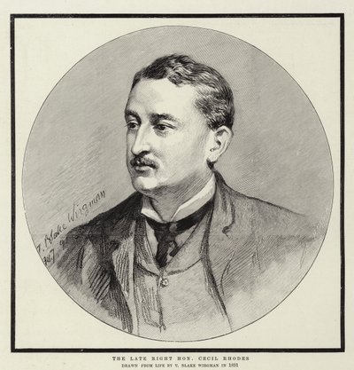 Le défunt très honorable Cecil Rhodes - Theodore Blake Wirgman