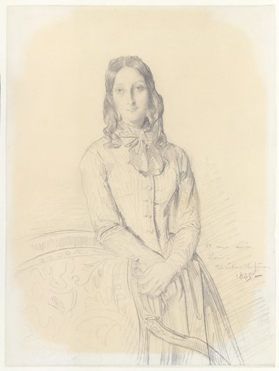 Portrait of Madame Gabrielle Marcotte de Quivières - Théodore Chassériau