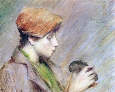 Suzanne Hoschedé avec un lapin, 1891 - Theodore Earl Butler