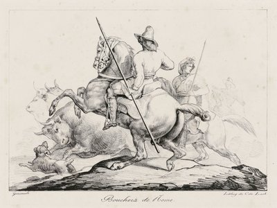 Bouchers de Rome (Roman Butchers) - Theodore Gericault