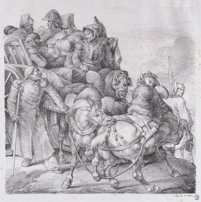 Chariot Chargé de Soldats Blessés, 1818 - Theodore Gericault