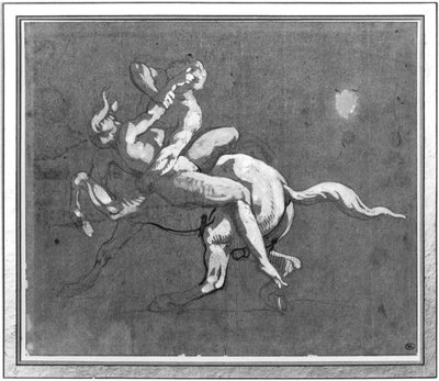 Centaure enlevant une nymphe - Theodore Gericault
