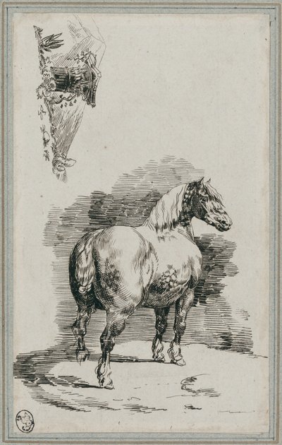 Cheval gris-pommelé (A Dapple-Gray Horse) - Theodore Gericault