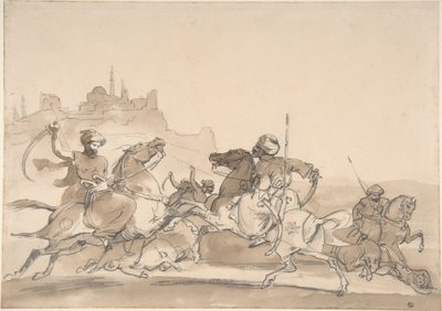 Combat de cavaliers orientaux - Theodore Gericault