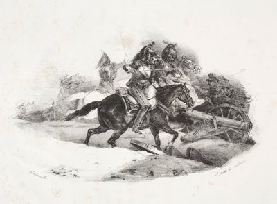 Cuirassiers chargeant une batterie d
