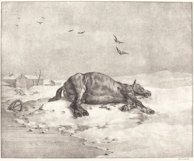 Cheval mort - Theodore Gericault