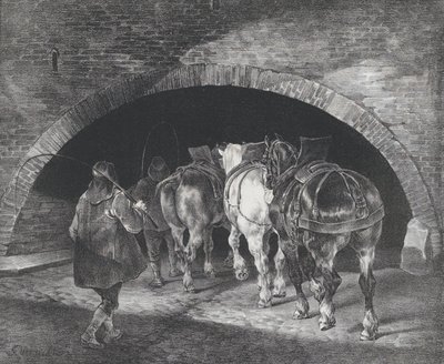 Entrée du Quai Adelphi, 1821 - Theodore Gericault