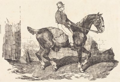 Groom Mounted on a Carriage-Horse (Cheval de carrosse monte par un palfrenier) - Theodore Gericault
