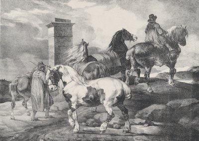 Chevaux allant à une foire - Theodore Gericault